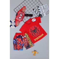 Đồ bộ siêu nhân người nhện Spider man - tặng túi đeo chéo - túi bao tử