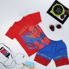 Bộ đồ đùi siêu nhân người Nhện Ultimate comic in nhũ cực đẹp cho bé trai