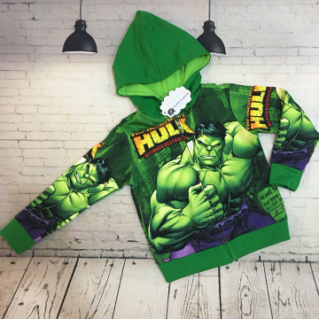 Áo khoác người khổng lồ Comic Hulk cho bé trai từ 11kg - 39kg
