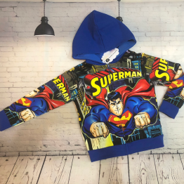 Áo khoác siêu nhân Comic Superman cho bé trai từ 11kg - 39kg