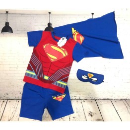Đồ siêu nhân Superman cơ bắp màu đỏ