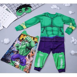 Bộ hóa trang siêu nhân khổng lồ xanh Hulk - tặng áo choàng và mặt nạ