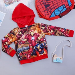 Áo khoác siêu nhân người sắt Ironman comic cao cấp cho bé