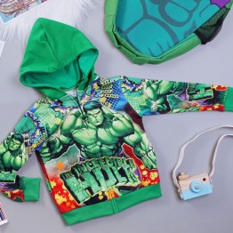 Áo khoác siêu nhân người xanh Hulk comic cao cấp cho bé