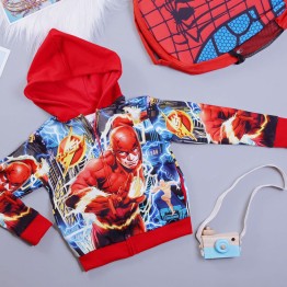 Áo khoác siêu nhân tia chớp Flash comic cao cấp cho bé