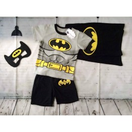 Bộ áo thun Batman cho bé trai xám